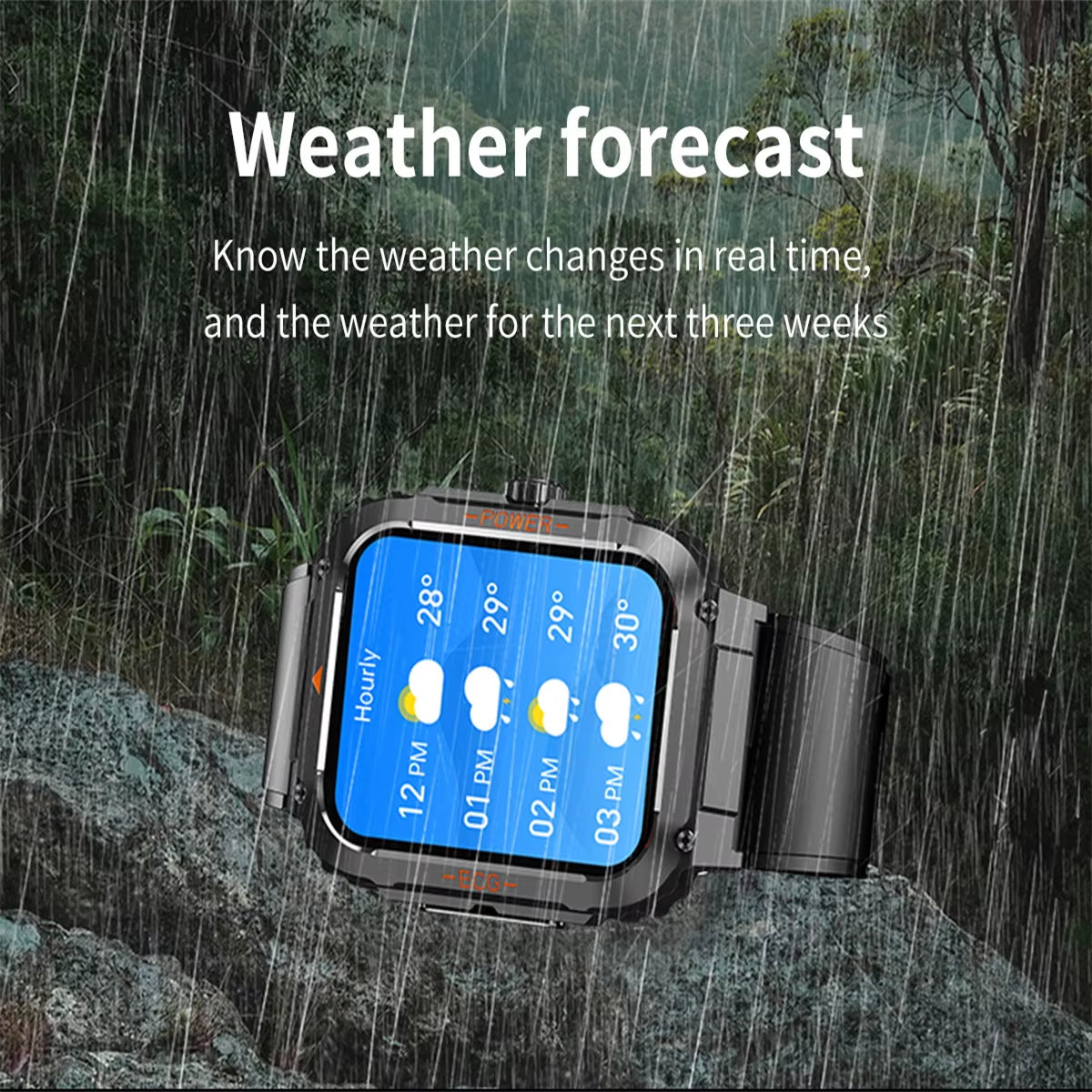 ECG Smart Watch for Men Women, 1.92'' Screen Fitness Trackers with Body Temp/ Pressure Monitor, Bluetooth Call, Female Health