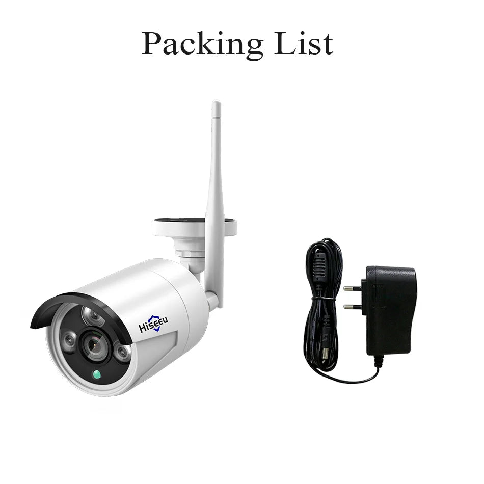 Hiseeu 5MP Security Wireless IP Camera for Wireless CCTV System 3MP 1080P WIFI Outdoor waterproof IP Camera View Eseecloud APP