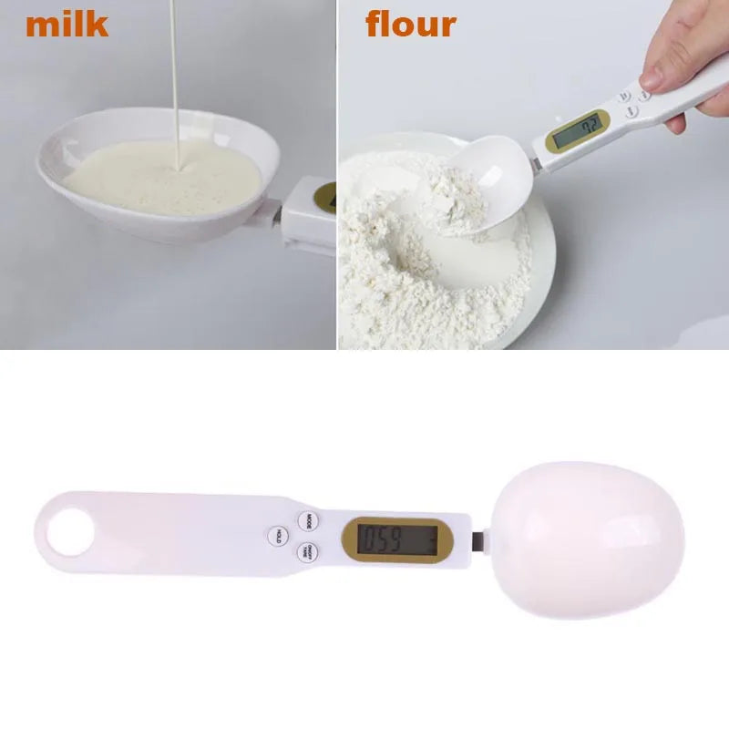 500g/0.1g Portable LCD Digital Kitchen Scale Measuring Spoon Gram Electronic Spoon Weight Volumn Food Scale New High Quality