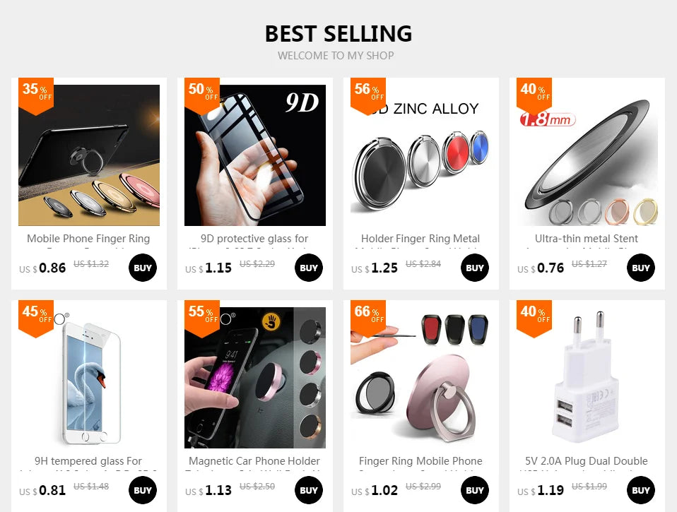 Holder Finger Ring Metal Mobile Phone Stand Holder For iPhone 9 X 8 7 plus 5 5S 6 6p Magnetic Phone ring Round Car Mount Stand