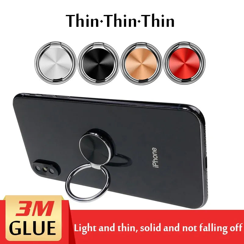 Holder Finger Ring Metal Mobile Phone Stand Holder For iPhone 9 X 8 7 plus 5 5S 6 6p Magnetic Phone ring Round Car Mount Stand