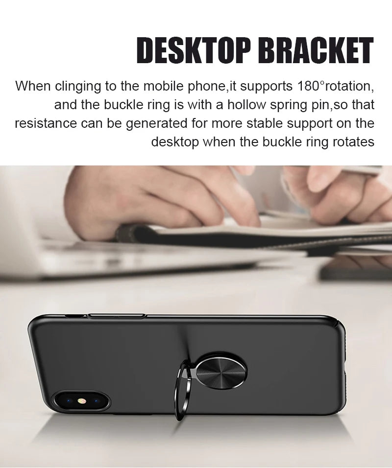 Holder Finger Ring Metal Mobile Phone Stand Holder For iPhone 9 X 8 7 plus 5 5S 6 6p Magnetic Phone ring Round Car Mount Stand