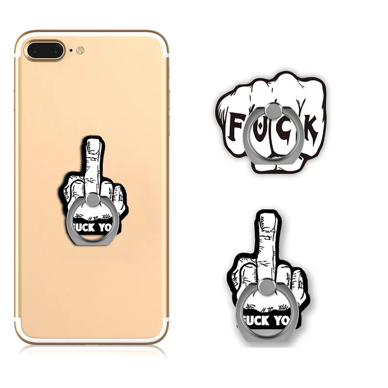 Holder Finger Ring Metal Mobile Phone Stand Holder For iPhone 9 X 8 7 plus 5 5S 6 6p Magnetic Phone ring Round Car Mount Stand