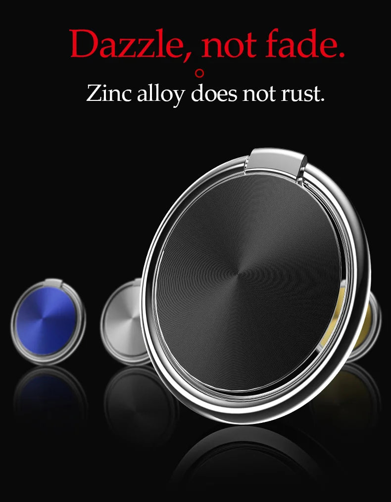 Holder Finger Ring Metal Mobile Phone Stand Holder For iPhone 9 X 8 7 plus 5 5S 6 6p Magnetic Phone ring Round Car Mount Stand