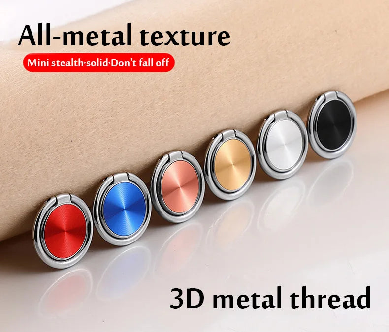 Holder Finger Ring Metal Mobile Phone Stand Holder For iPhone 9 X 8 7 plus 5 5S 6 6p Magnetic Phone ring Round Car Mount Stand