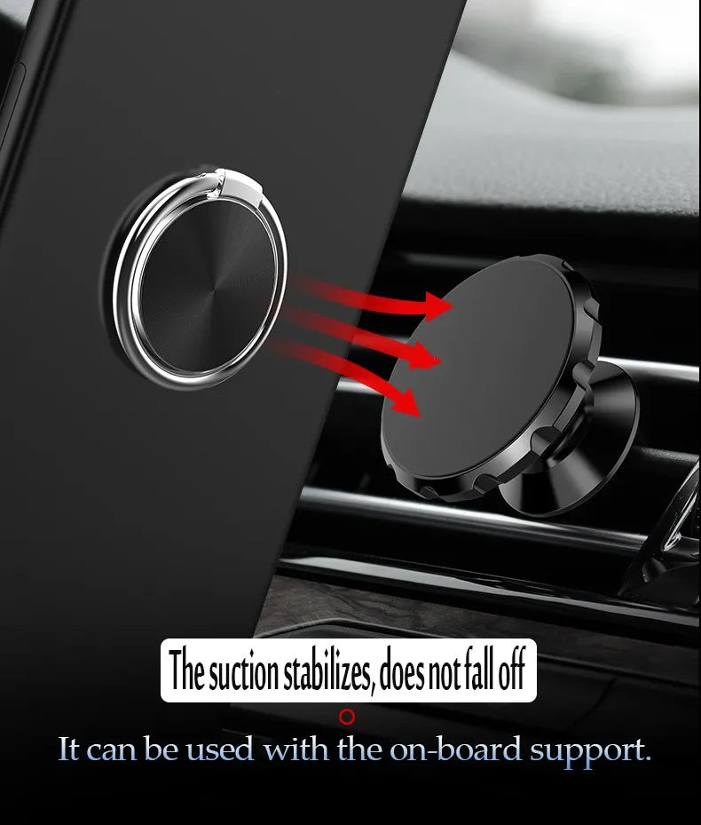 Holder Finger Ring Metal Mobile Phone Stand Holder For iPhone 9 X 8 7 plus 5 5S 6 6p Magnetic Phone ring Round Car Mount Stand