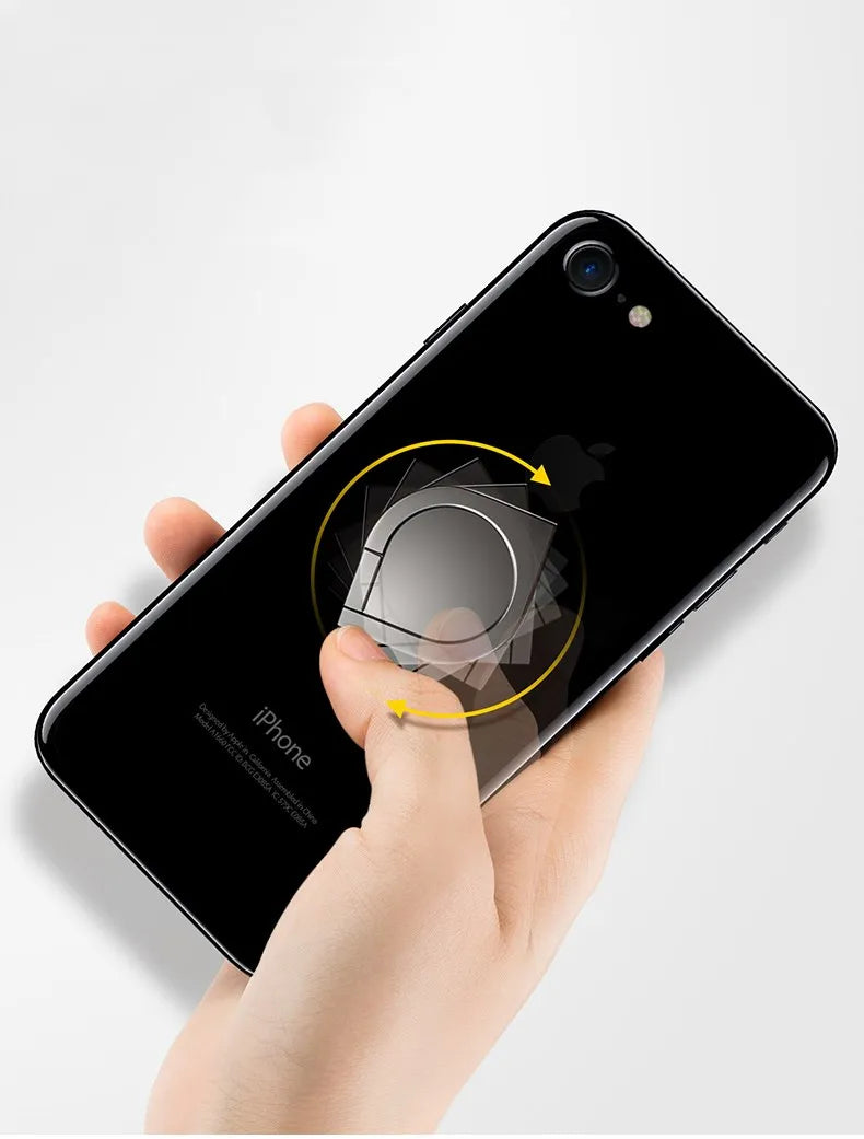 Holder Finger Ring Metal Mobile Phone Stand Holder For iPhone 9 X 8 7 plus 5 5S 6 6p Magnetic Phone ring Round Car Mount Stand