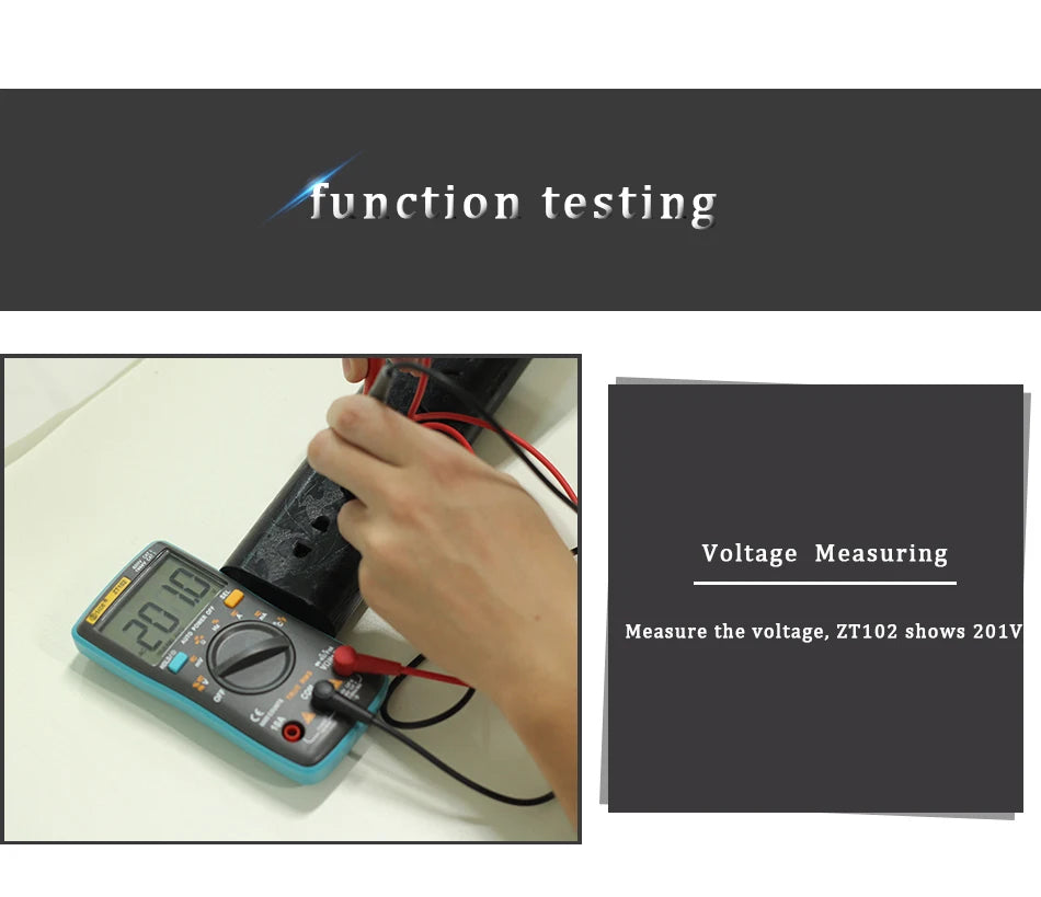 BSIDE Digital Multimeter Auto Range True RMS 8000 High precision Ammeter Voltmeter Smart Capacitor Temperature NCV Ohm Hz Tester