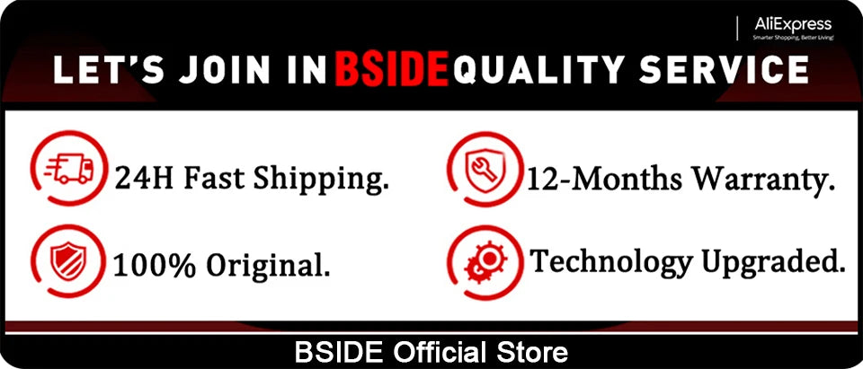 BSIDE Digital Multimeter Auto Range True RMS 8000 High precision Ammeter Voltmeter Smart Capacitor Temperature NCV Ohm Hz Tester