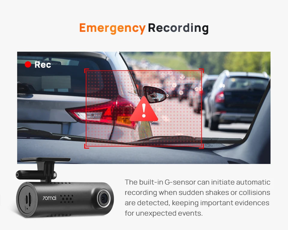 70mai Smart Dash Cam 3 M200 Voice Control 1080P 130FOV Wifi 70mai Car DVR Car Recorder Auto Recorder Wifi Parking Monitori