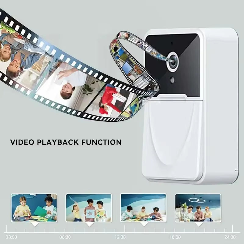 Tuya Wifi Video Doorbell Smart Home Door Bell 2.4Ghz Wireless Rechargeable Battery Outdoor HD Camera Visual Doorbell