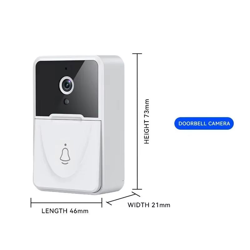 Tuya Wifi Video Doorbell Smart Home Door Bell 2.4Ghz Wireless Rechargeable Battery Outdoor HD Camera Visual Doorbell
